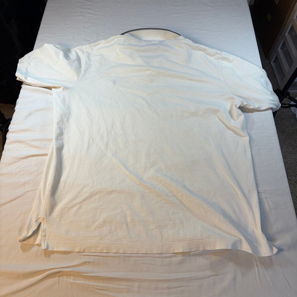 Polo golf Ralph Lauren mens cream texture polo. blue pony. Size L. preppy, - Picture 6 of 6